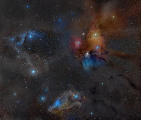 Rho Ophiuchi, wide field