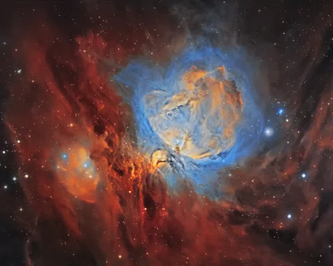 The Orion Nebula in narrowband